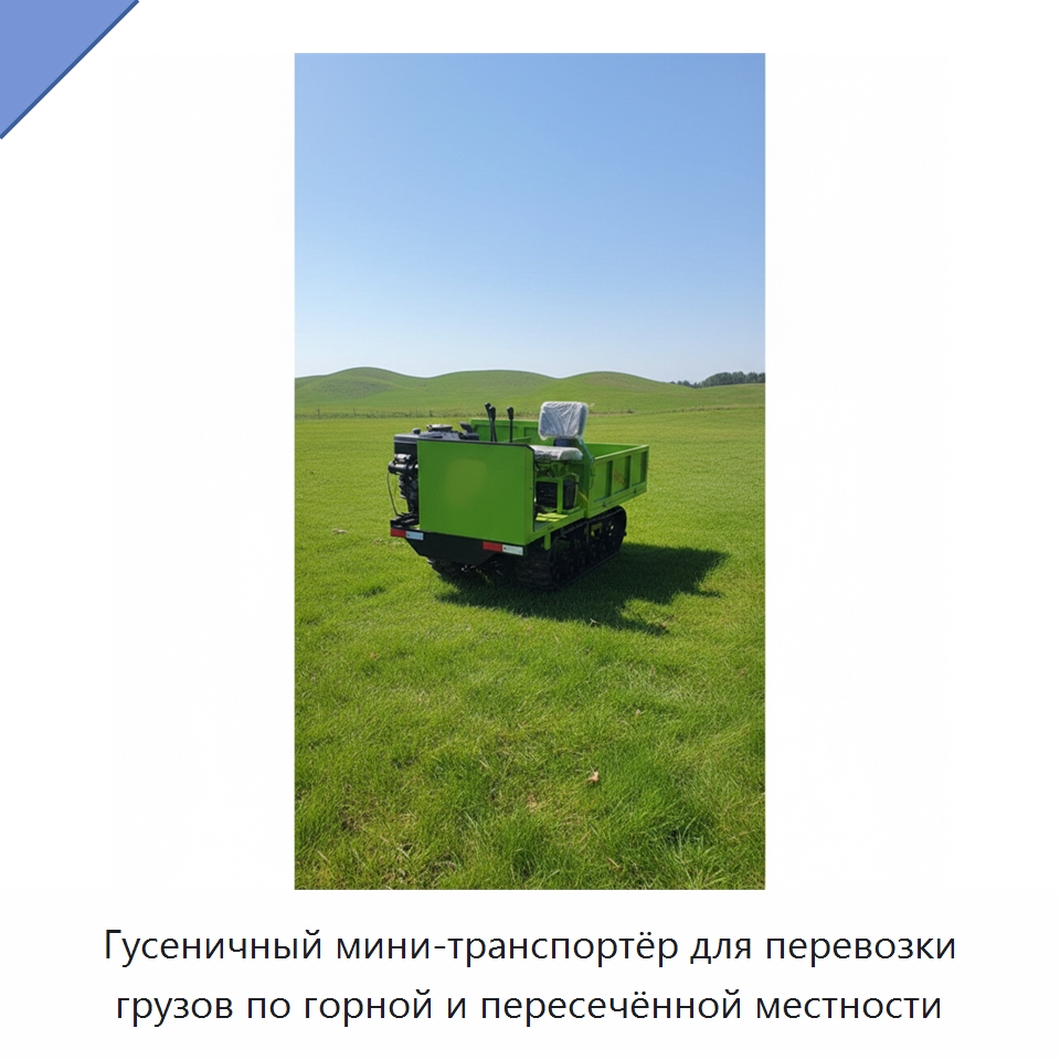 Гусеничный мини-транспортёр для перевозки грузов по горной и пересечённой местности — Специальная строительная техника