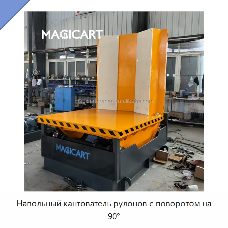 Напольный кантователь рулонов с поворотом на 90° — Оберточные машины
