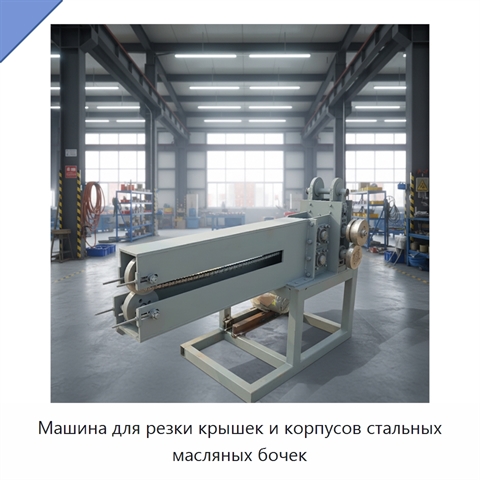Машина для резки крышек и корпусов стальных масляных бочек