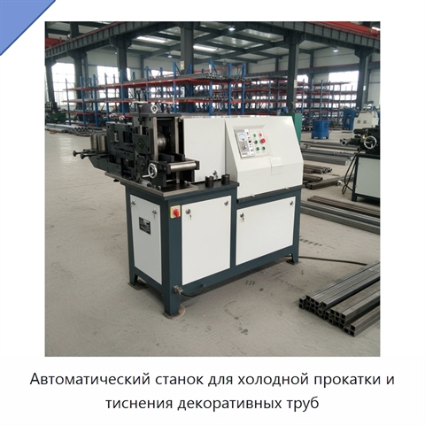 Автоматический станок для холодной прокатки и тиснения декоративных труб