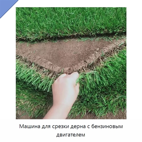 Машина для срезки дерна с бензиновым двигателем