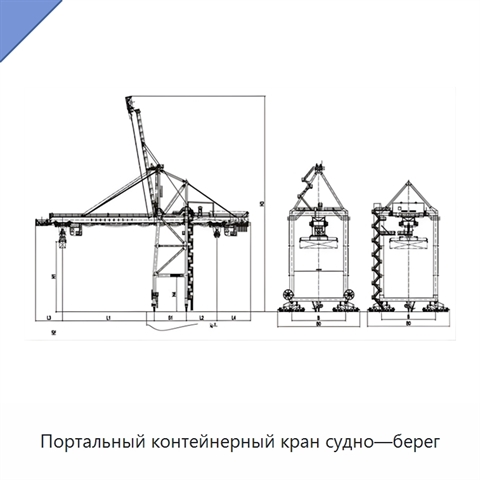 Портальный контейнерный кран судно—берег