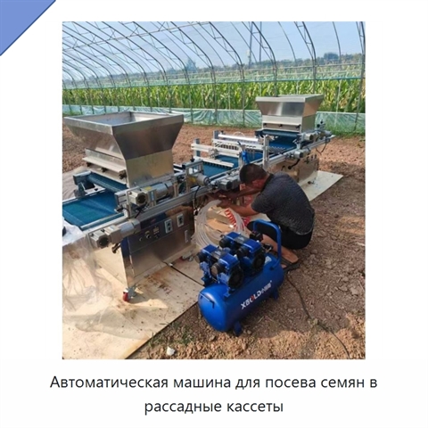 Автоматическая машина для посева семян в рассадные кассеты
