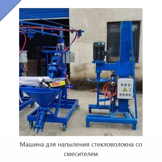 Машина для напыления стекловолокна со смесителем — Штукатурные станции