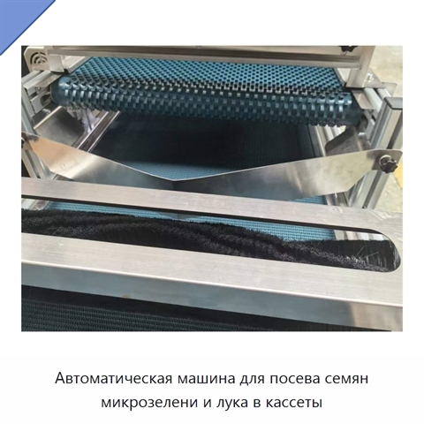 Автоматическая машина для посева семян микрозелени и лука в кассеты