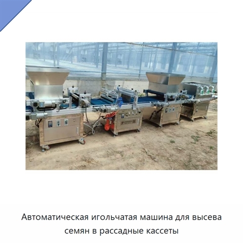 Автоматическая игольчатая машина для высева семян в рассадные кассеты