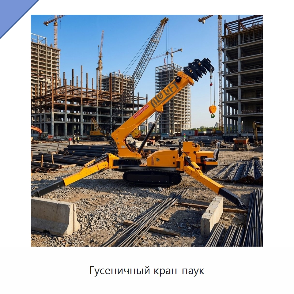 Гусеничный кран-паук — Краны