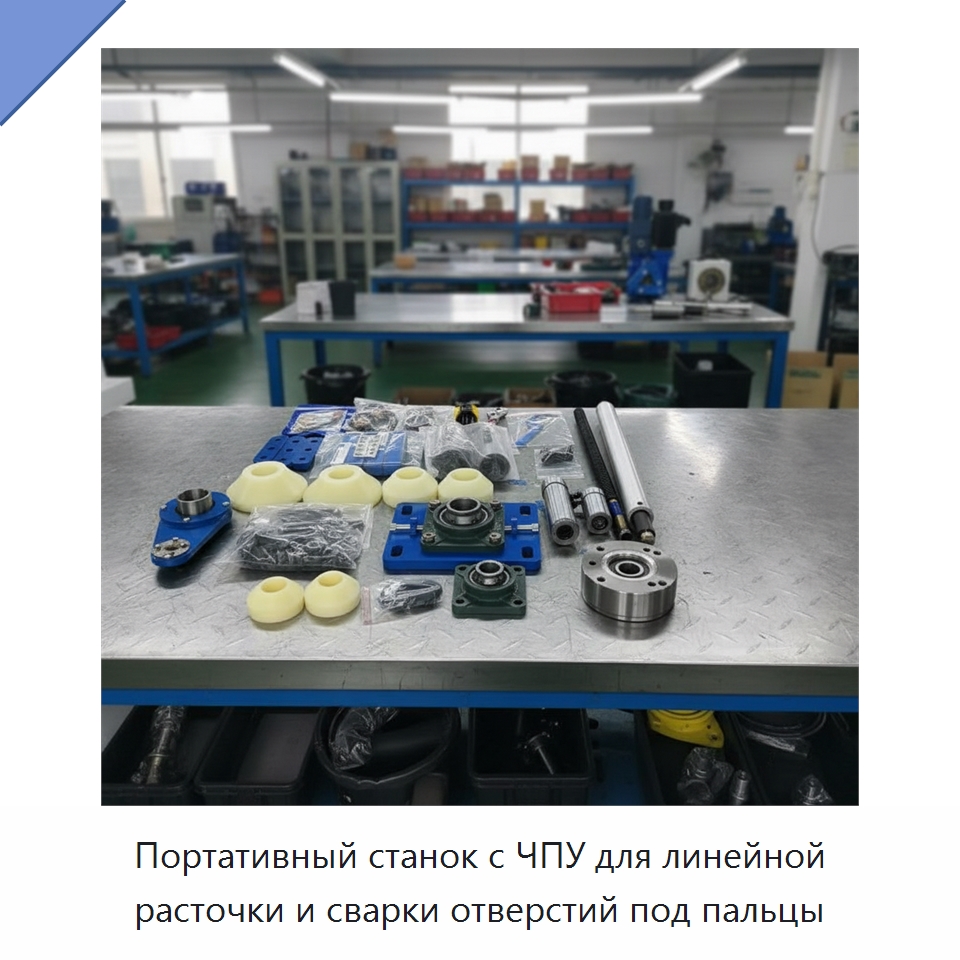 Портативный станок с ЧПУ для линейной расточки и сварки отверстий под пальцы — Специальная строительная техника