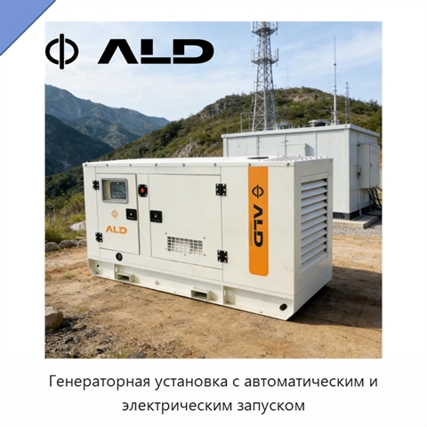 Генераторная установка с автоматическим и электрическим запуском