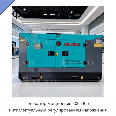 Генератор мощностью 500 кВт с интеллектуальным регулированием напряжения