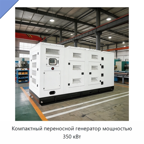 Компактный переносной генератор мощностью 350 кВт