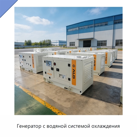 Генератор с водяной системой охлаждения