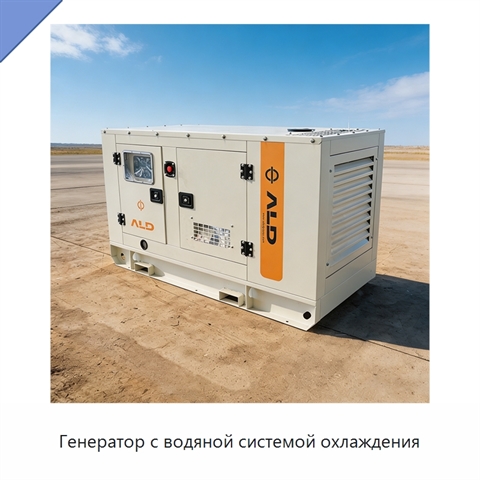 Генератор с водяной системой охлаждения