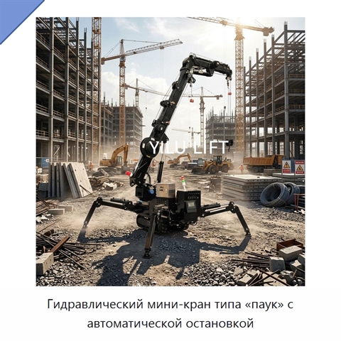 Гидравлический мини-кран типа «паук» с автоматической остановкой
