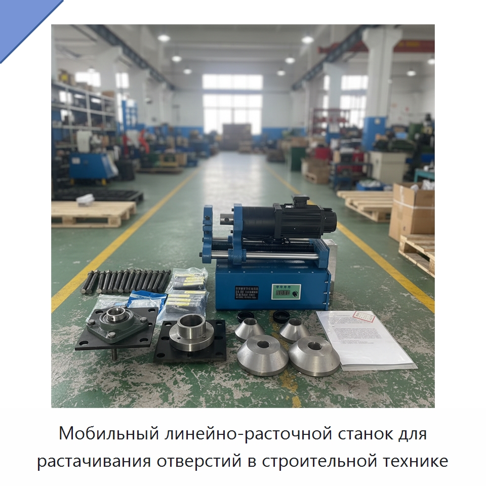 Мобильный линейно-расточной станок для растачивания отверстий в строительной технике — Специальная строительная техника