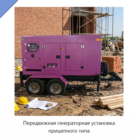 Передвижная генераторная установка прицепного типа