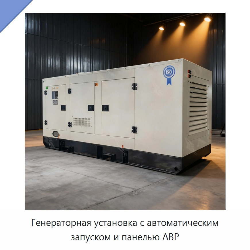 Генераторная установка с автоматическим запуском и панелью АВР — Дизельные генераторы