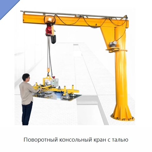 Поворотный консольный кран с талью — Краны