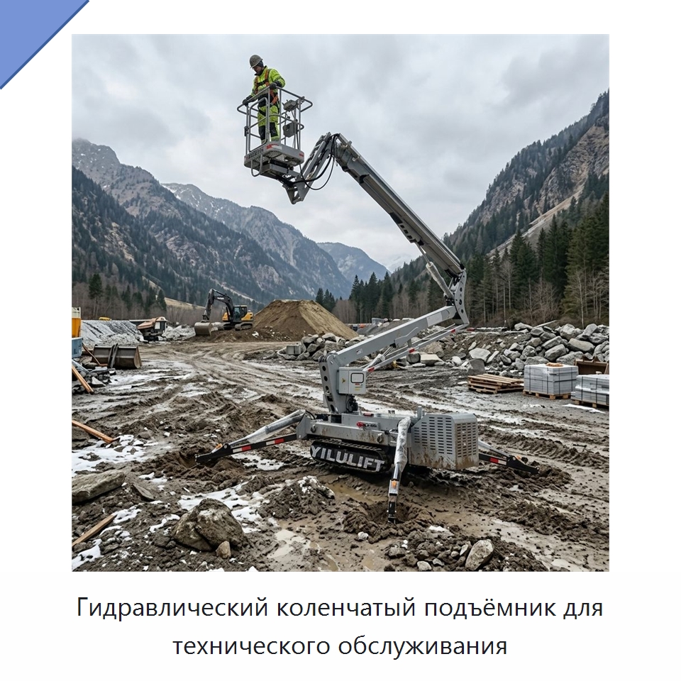 Гидравлический коленчатый подъёмник для технического обслуживания — Подъемные столы