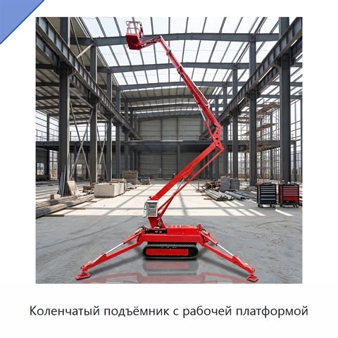 Коленчатый подъёмник с рабочей платформой