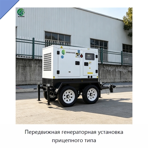 Передвижная генераторная установка прицепного типа
