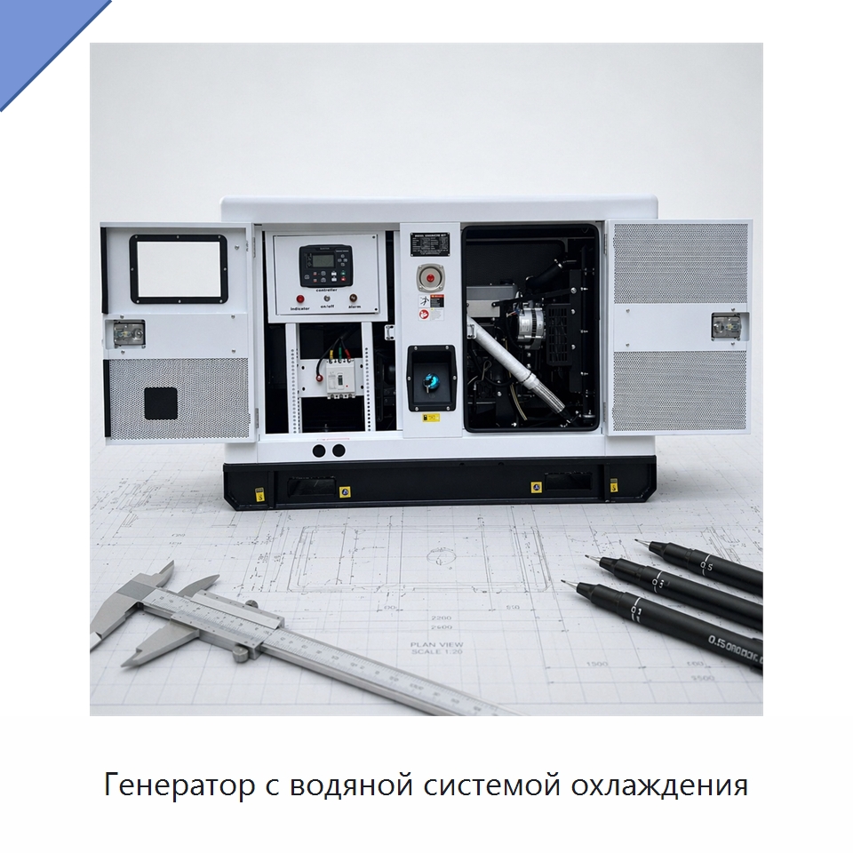 Генератор с водяной системой охлаждения — Дизельные генераторы