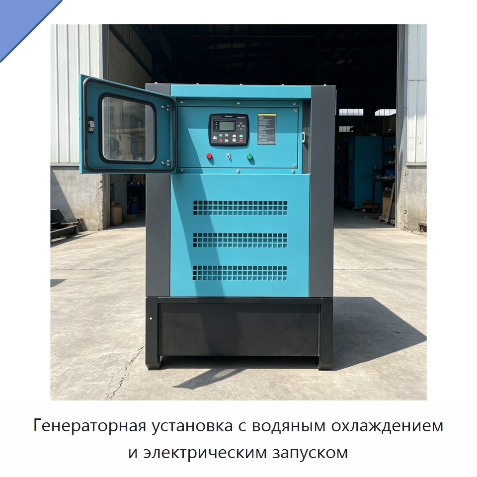 Генераторная установка с водяным охлаждением и электрическим запуском — Дизельные генераторы