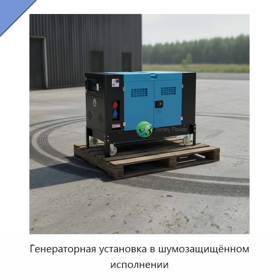 Генераторная установка в шумозащищённом исполнении — Дизельные генераторы