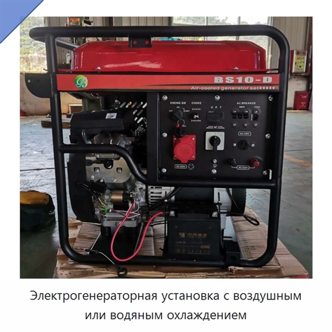 Электрогенераторная установка с воздушным или водяным охлаждением