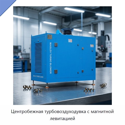 Центробежная турбовоздуходувка с магнитной левитацией