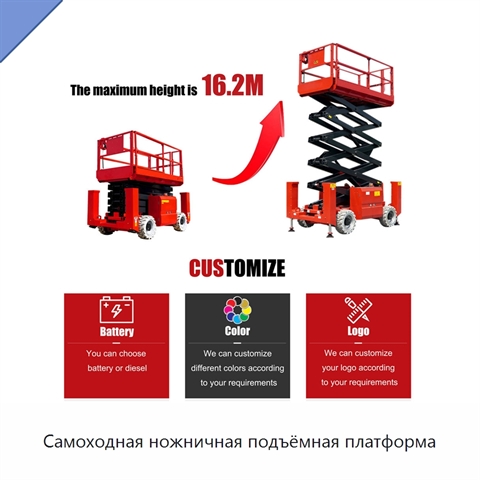 Самоходная ножничная подъёмная платформа