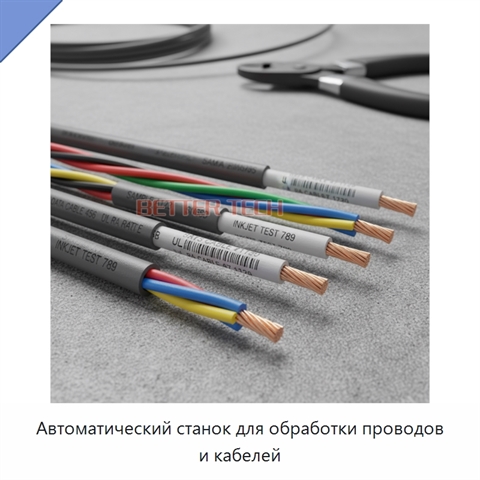 Автоматический станок для обработки проводов и кабелей