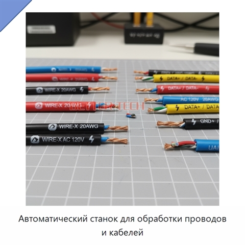 Автоматический станок для обработки проводов и кабелей
