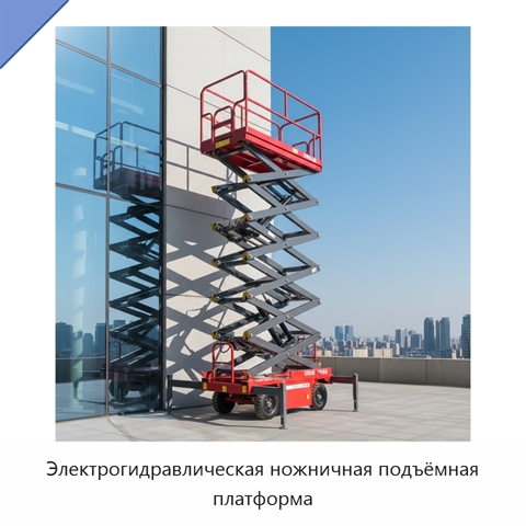 Электрогидравлическая ножничная подъёмная платформа