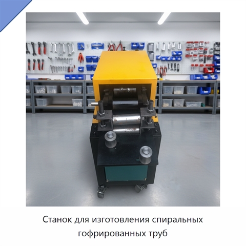 Станок для изготовления спиральных гофрированных труб