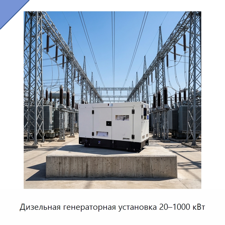 Дизельная генераторная установка 20–1000 кВт — Дизельные генераторы