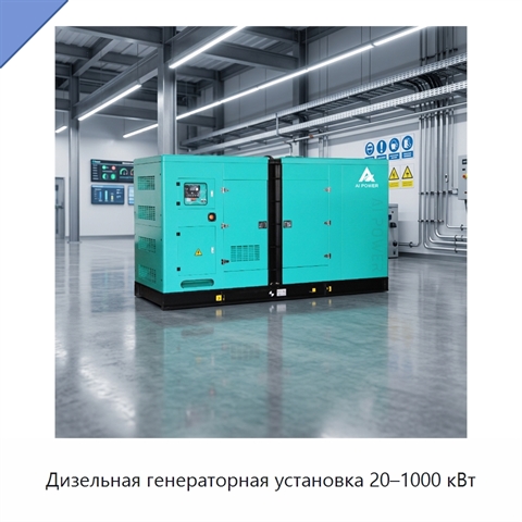 Дизельная генераторная установка 20–1000 кВт
