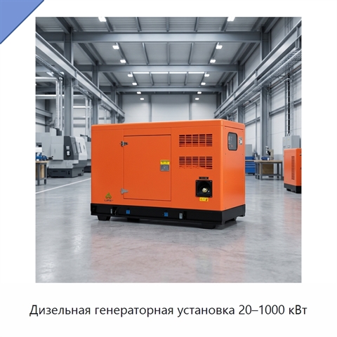 Дизельная генераторная установка 20–1000 кВт