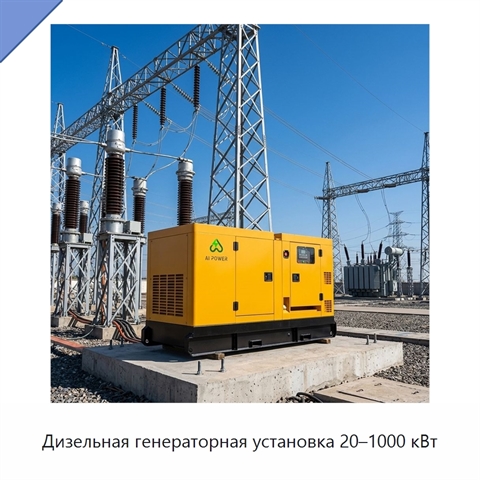 Дизельная генераторная установка 20–1000 кВт