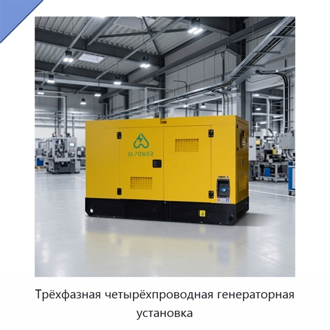 Трёхфазная четырёхпроводная генераторная установка