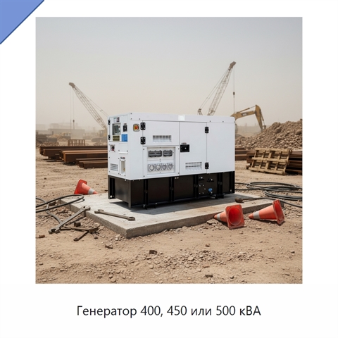 Генератор 400, 450 или 500 кВА