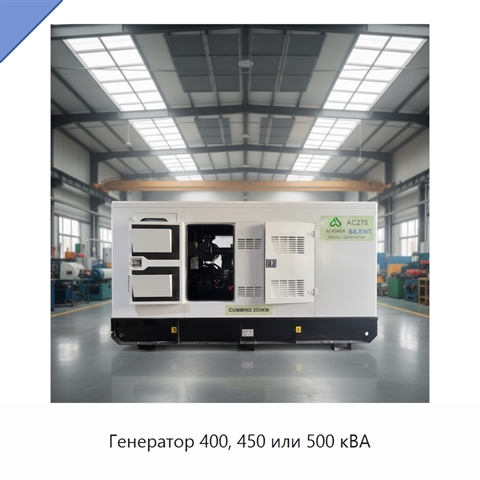 Генератор 400, 450 или 500 кВА