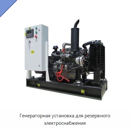 Генераторная установка для резервного электроснабжения