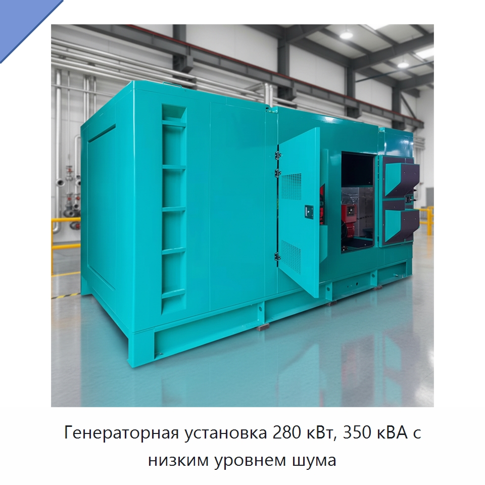 Генераторная установка 280 кВт, 350 кВА с низким уровнем шума — Газотурбинные генераторы