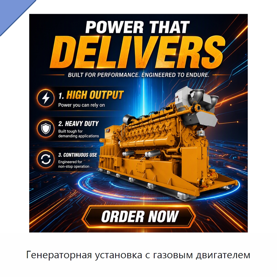 Генераторная установка с газовым двигателем — Газотурбинные генераторы