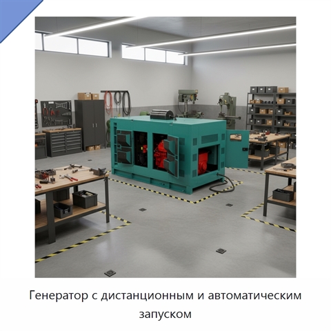 Генератор с дистанционным и автоматическим запуском