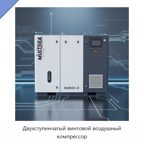 Двухступенчатый винтовой воздушный компрессор