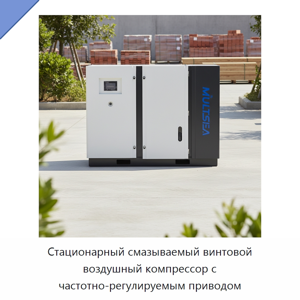Стационарный смазываемый винтовой воздушный компрессор с частотно-регулируемым приводом — Промышленные компрессоры