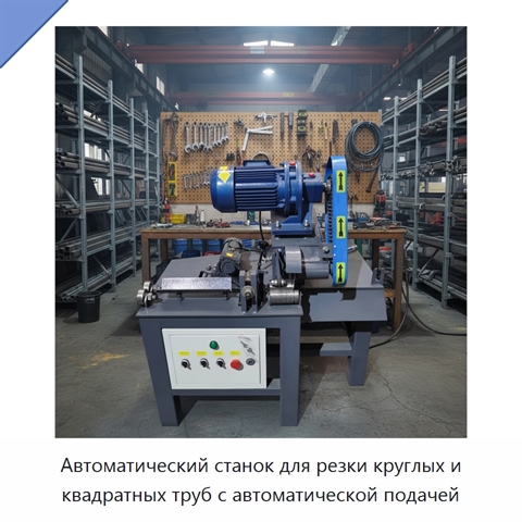 Автоматический станок для резки круглых и квадратных труб с автоматической подачей