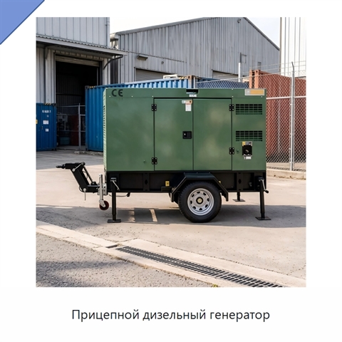 Прицепной дизельный генератор